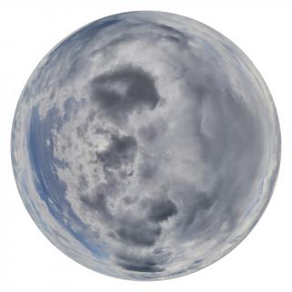 16K overcast skydome HDRi panorama